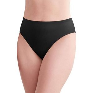 Bali Women's Comfort Revolution Easylite Hi-Cut Panty, Black, 9